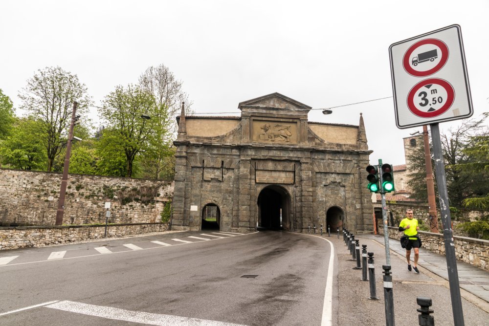 Porta Sant'Agostino by Borgo Santa Caterina in Bergamo