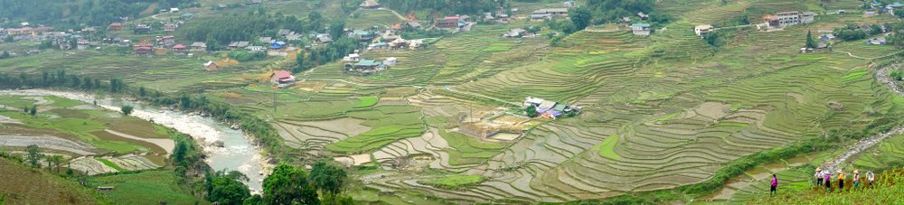Rice terraces in the Muong Hoa Valley near Sapa in northern Vietnam