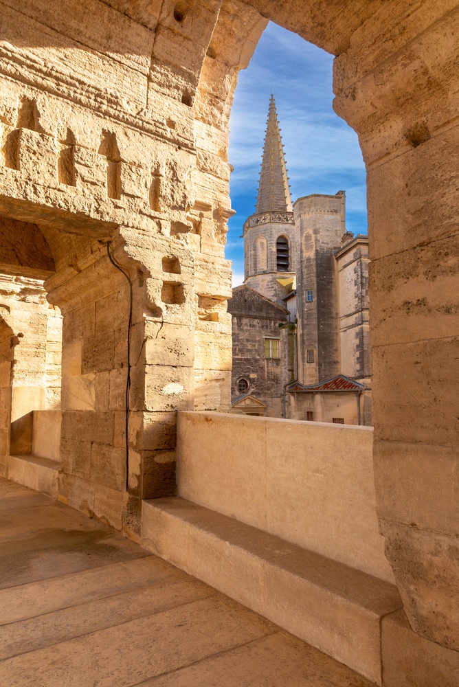 The Roman amphitheatre in Arles in Provence