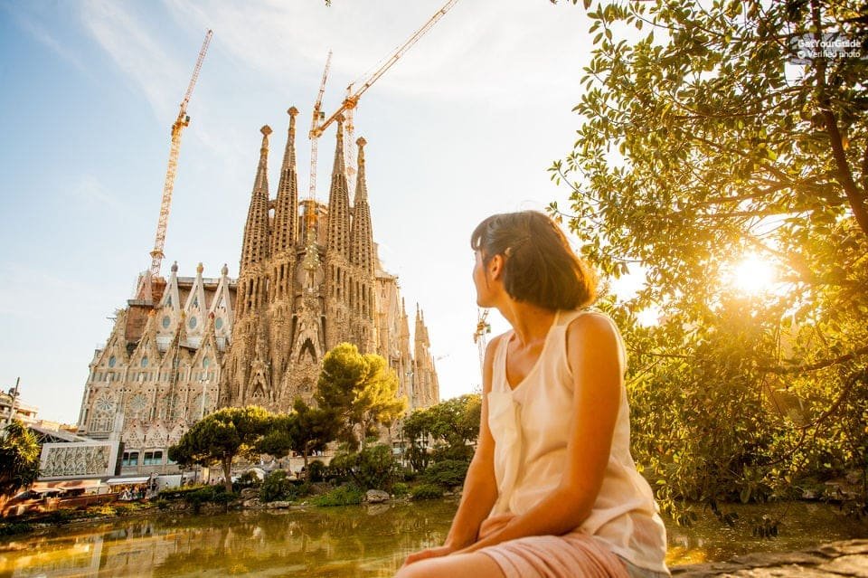 The Sagrada Família basilica in Barcelona