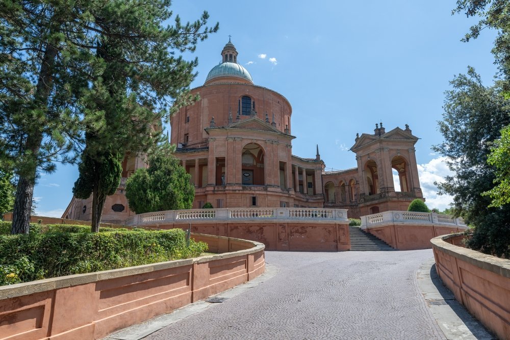 Santuario della Madonna di San Luca on the hill above Bologna