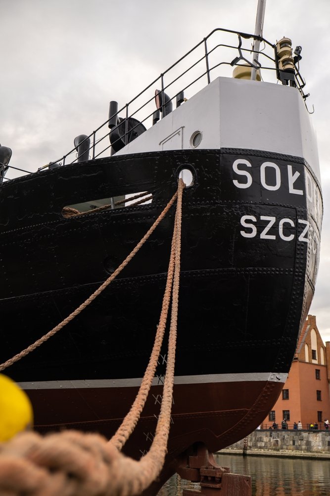 The Sołdek ship in the Old Town