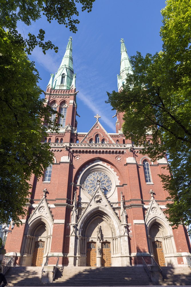 St John's Church in the Design District in Helsinki