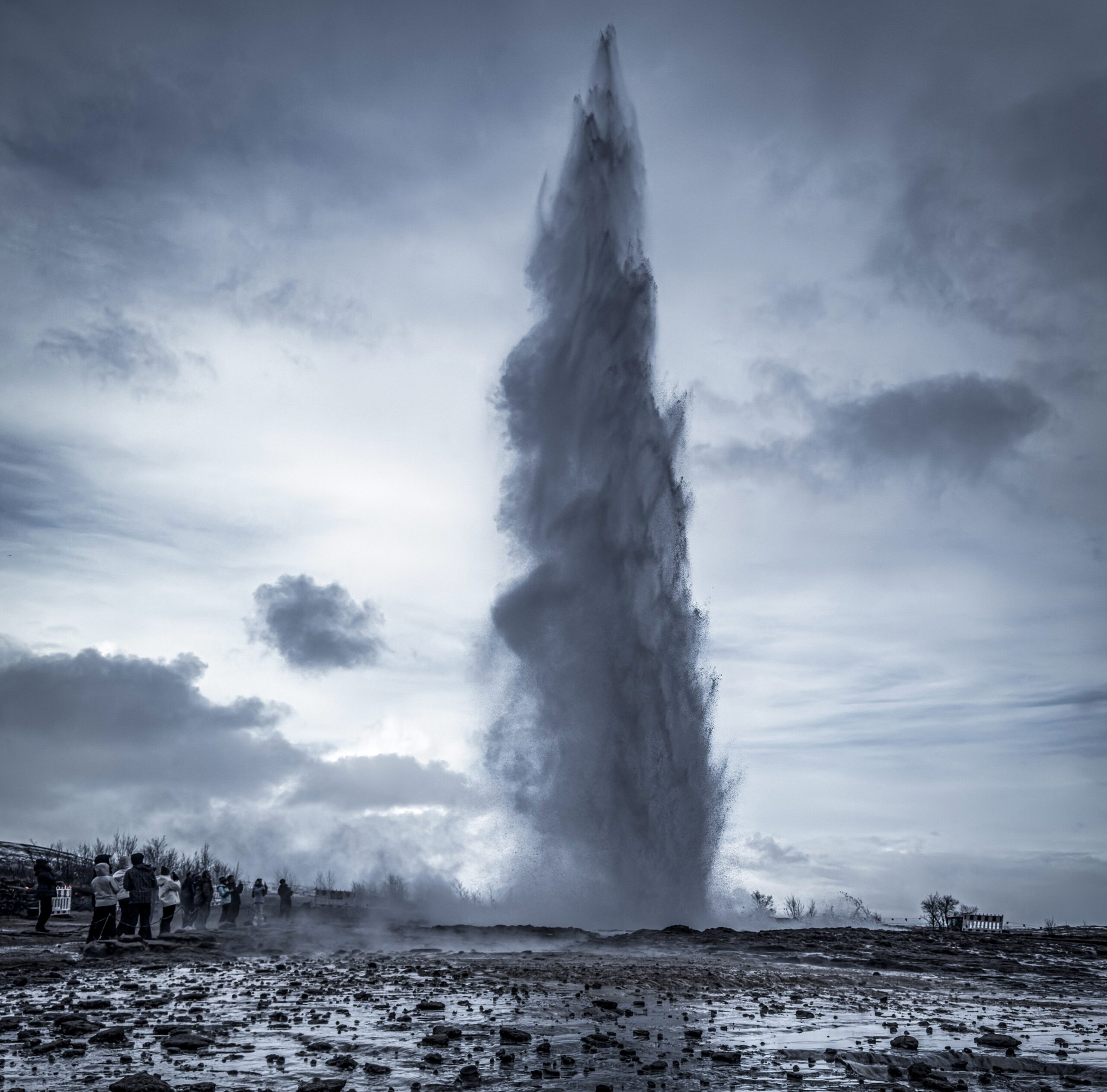 Strokkur erupting at Geysir