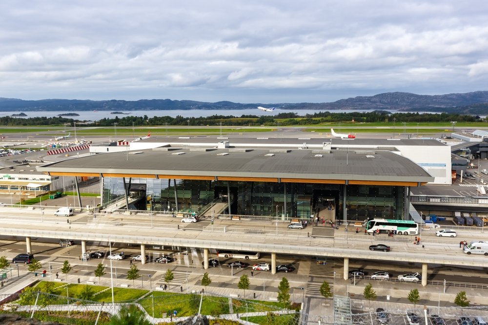 The terminal at Bergen Airport Flesland