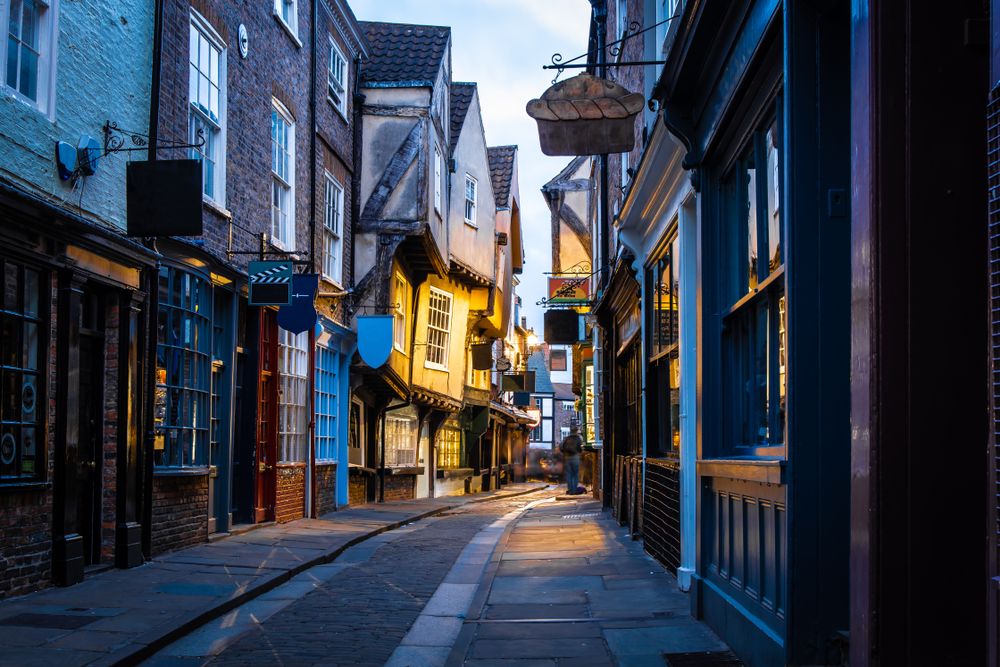 The medieval street The Shambles in York