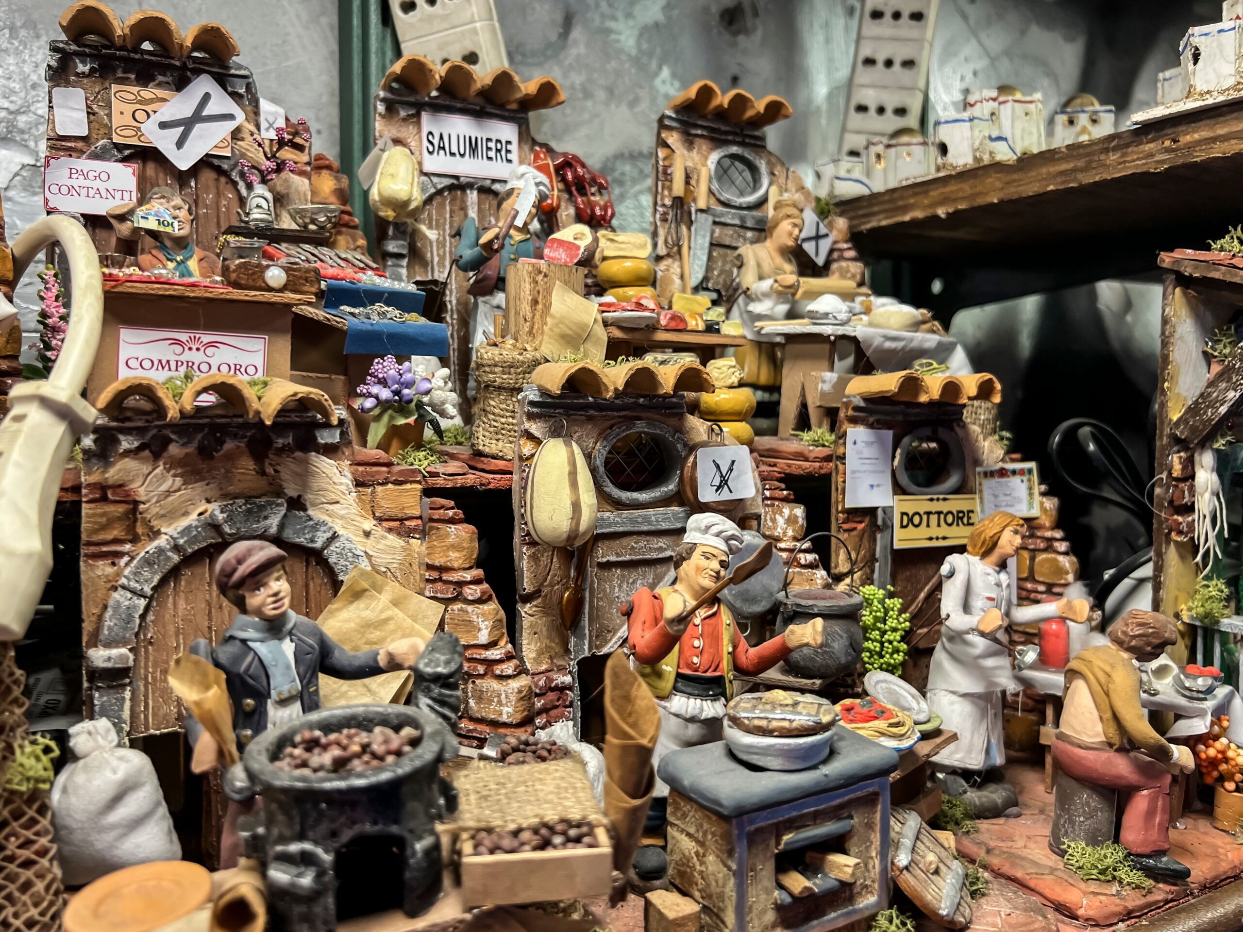 Handmade nativity scenes on Via San Gregorio Armeno
