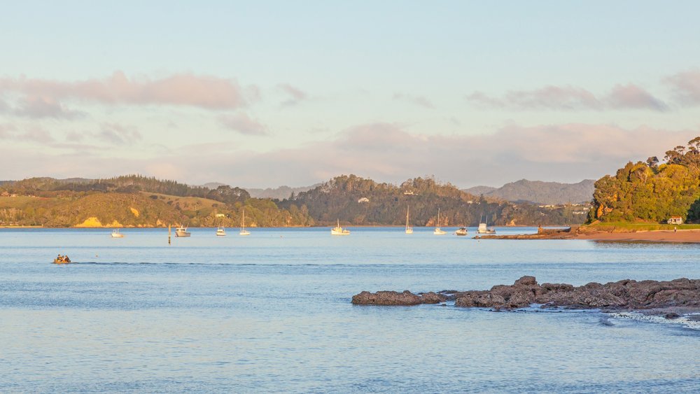 View over the Bay of Islands from Paihia on New Zealand's North Island