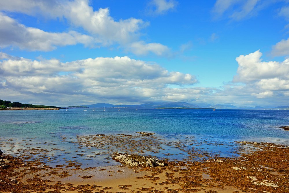 View over Broadford Bay at Broadford on the Isle of Skye