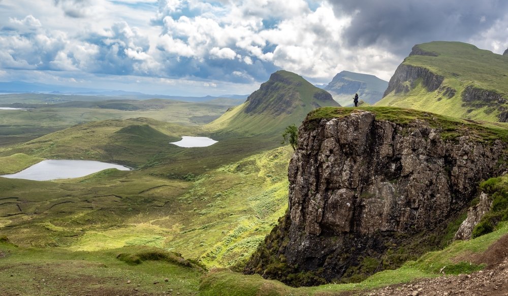 Where to stay on the Isle of Skye: view from the hike at the Quiraing on the Trotternish peninsula