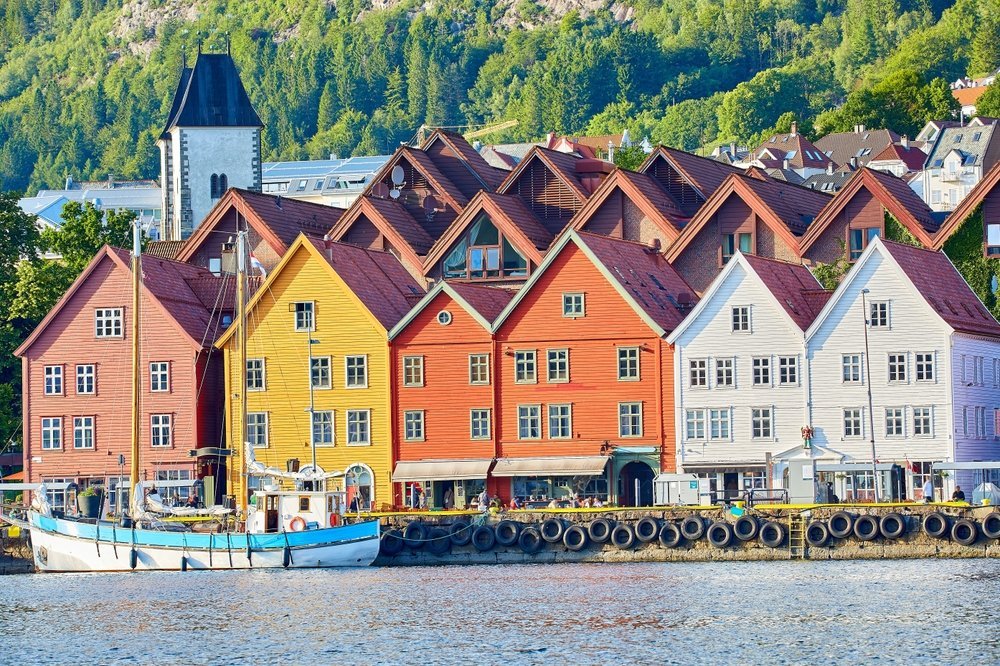 The wooden houses on Bryggen