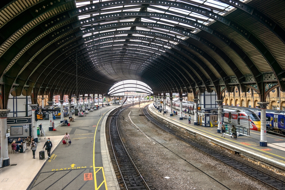 The platform at York Station