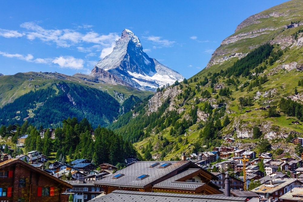 Zermatt with the Matterhorn in the background